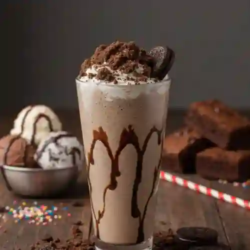 Milkshake de Oreo y Brownie 16 Oz