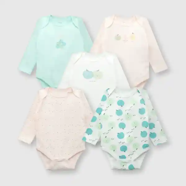 Pack Bodies de Bebé Niña Off White Talla 18/24M Colloky