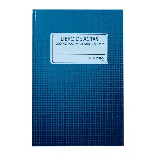 Lavoro Libro de Actas Matemática Foliado 458741