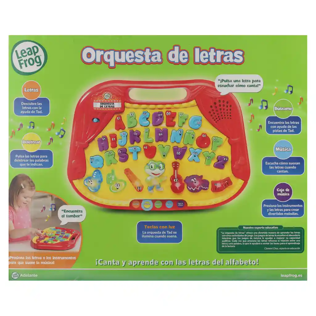 Leap Frog Juguete Orquesta de Letras 05541703339