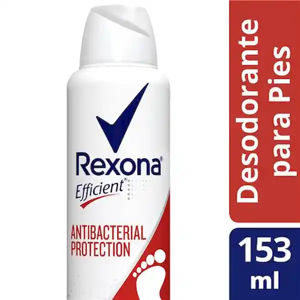 Rexona Antibacterial Desodorante Para Pies Efficient En Spray 8