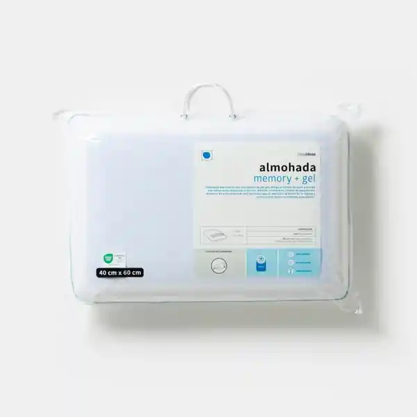 Almohada Memory + Gel 40 x 60 cm Casaideas