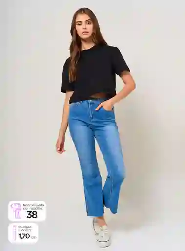 Jeans Mujer Index Kick Flare Talla 36