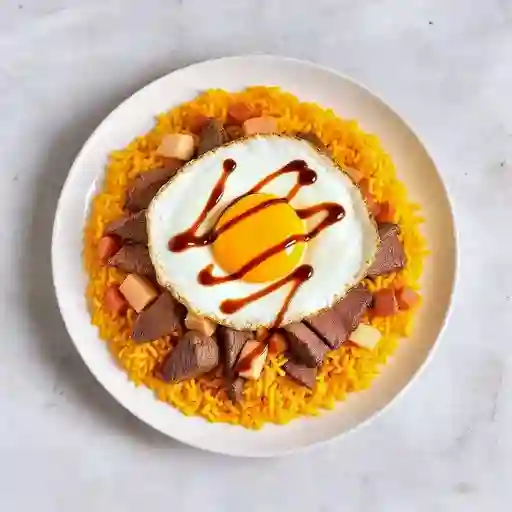 Carne Mongoliano con Arroz Especial