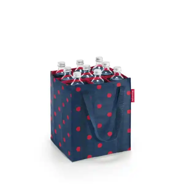 Bolsa Porta Botella Mixed Dots Rojo Reisenthel