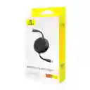 Baseus Cable Carga Rápida Mini Tipo C a Tipo C 100W Negro de 1 m