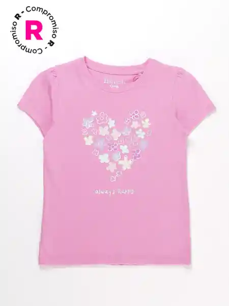 Harvest Polera Manga Corta Punta es Chicle 6 V26