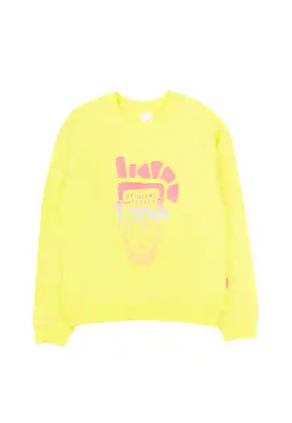 Polerón Junior Cerrado Day to Day Niña Amarillo 08 775