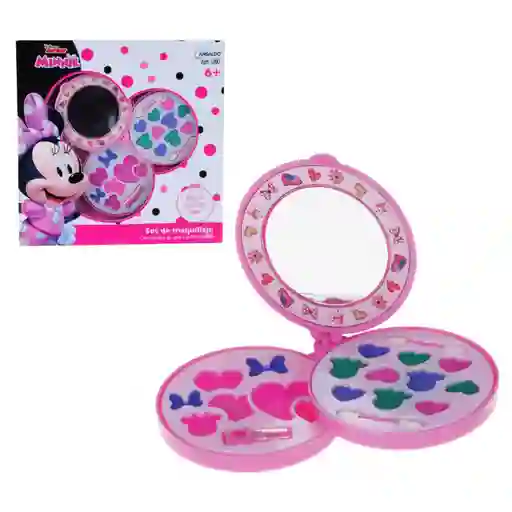 Juguete Circular Con Tres Pisos de Cosméticos y Espejo Minnie