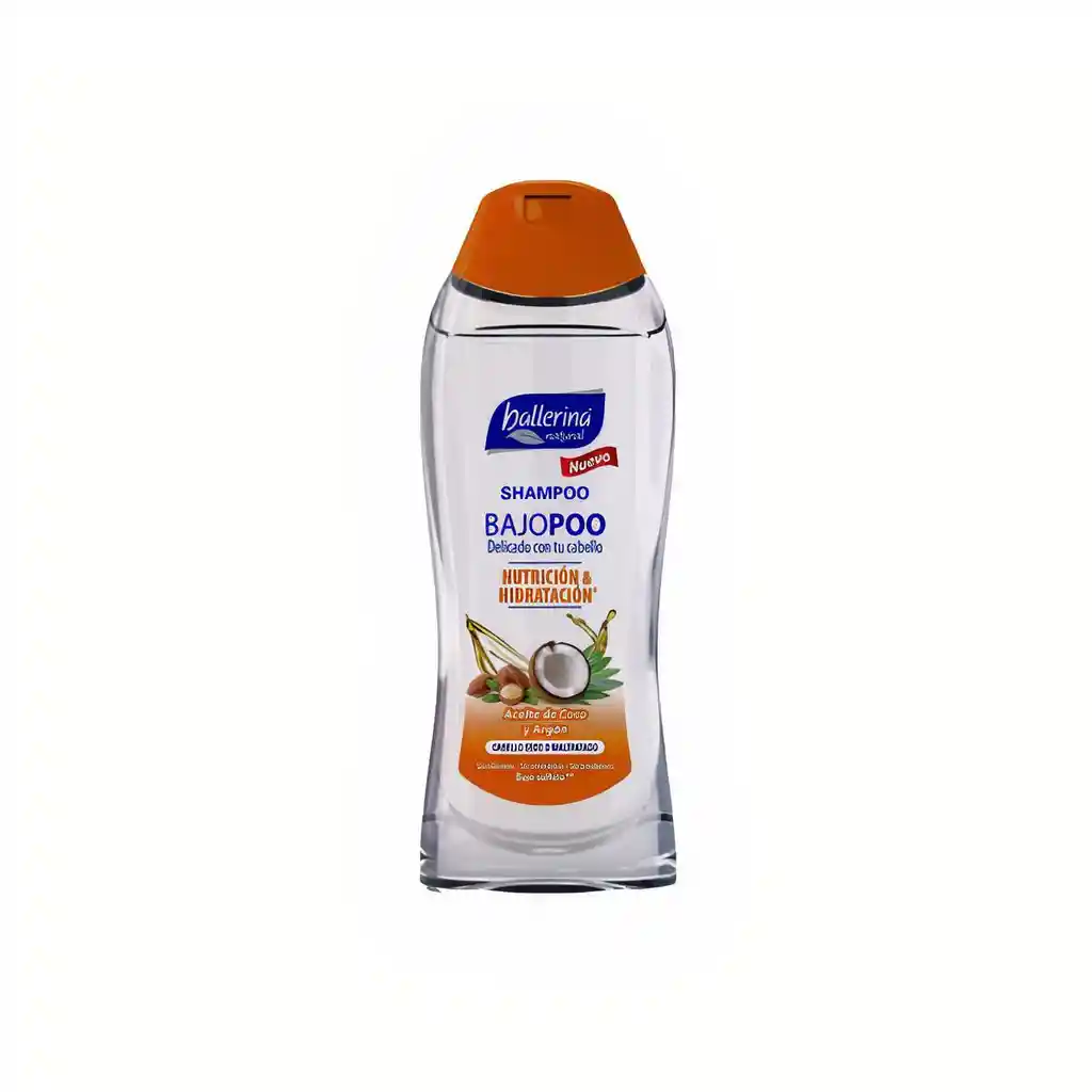 Ballerina Natural Shampoo Bajopoo Nutrición & Hidratación