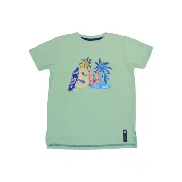 Polera Niño Verde Pillin 10 a