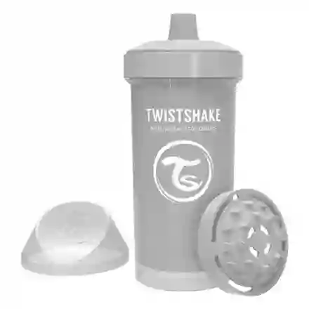 Twistshake Vaso Kid Cup 12 + M Gris Pastel - TS268