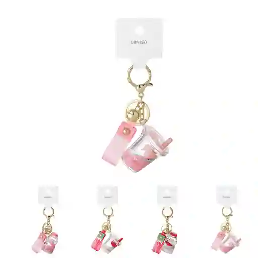 Llavero de Litchi y Peach Miniso