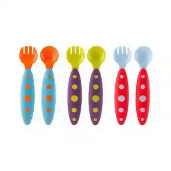 Boon Pack Cubierto Orange Blue Green Purple White Red - B387