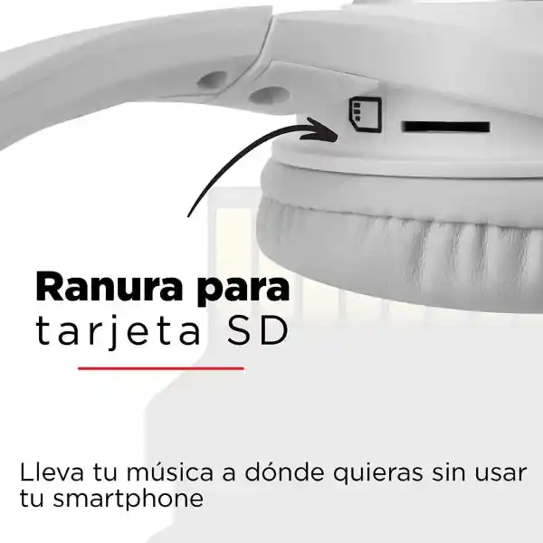 Miniso Audífonos de Diadema Inalámbricos Blancos