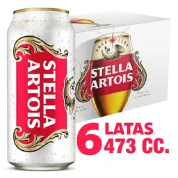 Stella Artois Cerveza Belgium Rubia Pilsner Lata