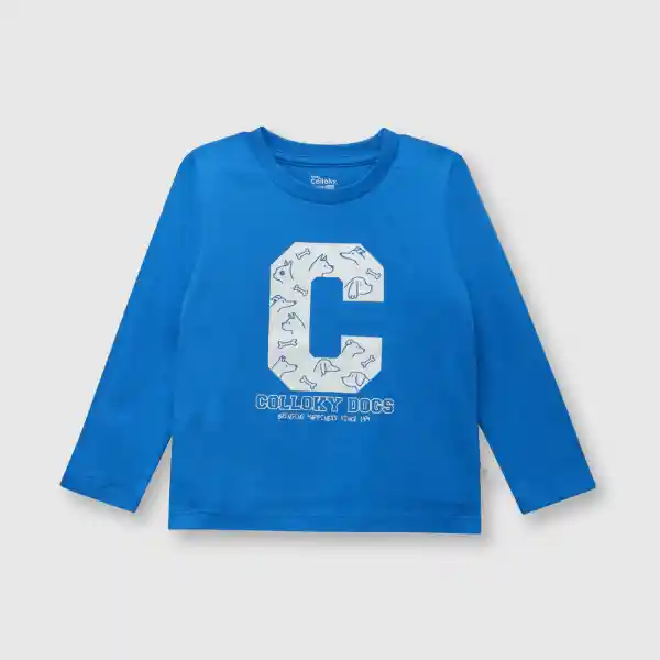 Polera Royal Perros de Bebé Niño Blue Talla 36M Colloky