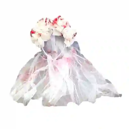 Cintillo Velo Con Flores y Sangre