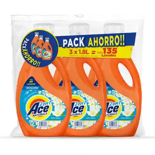 Ace Detergente Líquido 2 en 1 Brisa Fresca