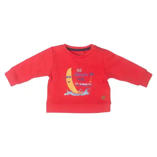 Polerón Bebe Niño Rojo Pillin 3 M