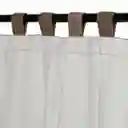 Cortina Blackout Chenille Presillas Gris 140 x 240 cm Casaideas