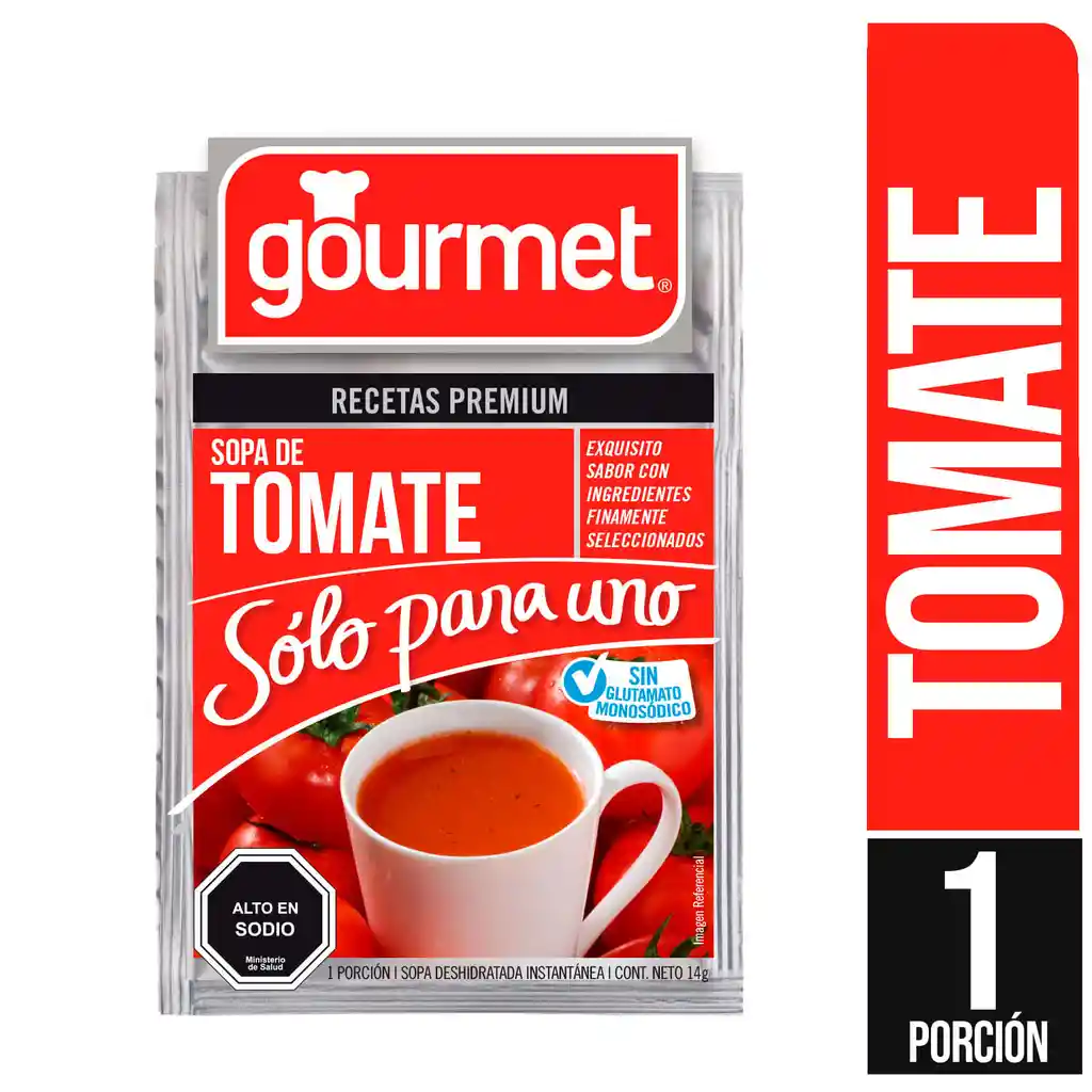 Gourmet Sopa de Tomate Sólo para Uno