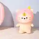 Peluche de Tigre Sentado Rosa y Blanco Miniso