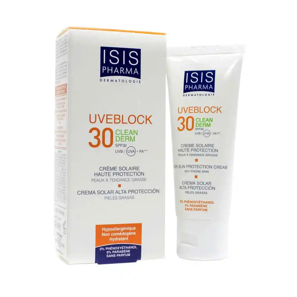 Uveblock: Protector Solar F30+ Clean Derm