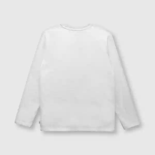 Polera de Niño Dinosaurio Blanco White Talla 6A Colloky