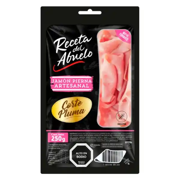 Receta del Abuelo Jamón Pierna Artesanal Corte Pluma