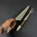 Set Parrillero Inoxidable Chinchilla 37 cm