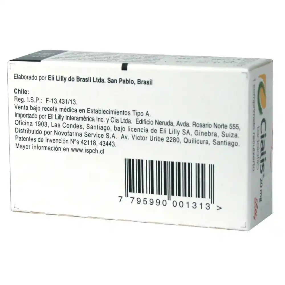 Cialis Comprimido Recubierto (20 mg)