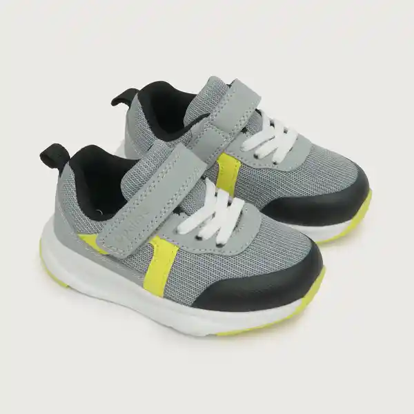 Opaline Zapatillas Deportiva Liviana de Niño Gris Talla 28