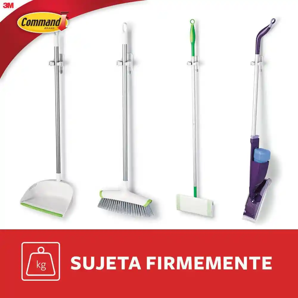 Command Gancho Adhesivo Porta Escobillón