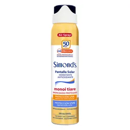 Simond’s Pantalla Solar Monoi Tiare Aerosol Spf 50