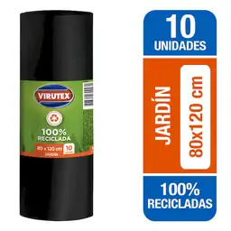 Virutex Bolsa Basura 80x120cm10un 100% reciclada