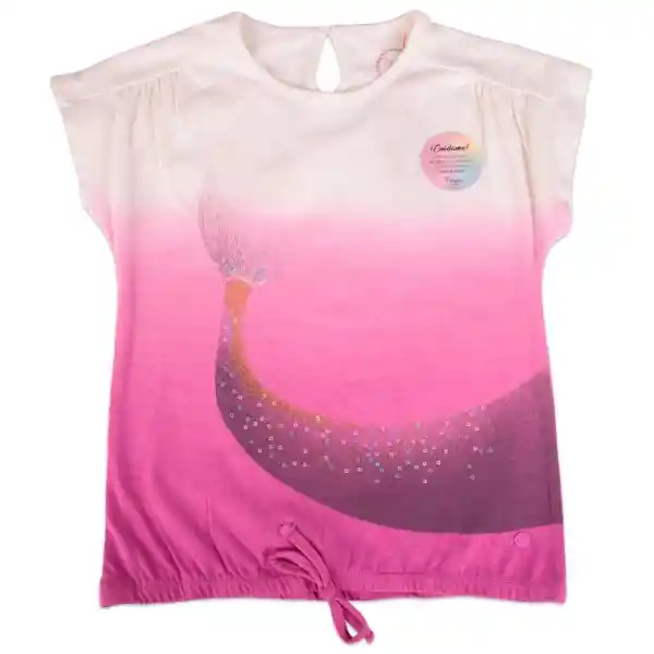 Polera Niña Magenta Talla 6 A Pillín