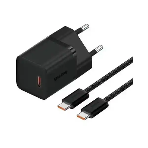 Baseus Cargador Mini Rápido 30W USB-C Con Cable Tipo C GaN5