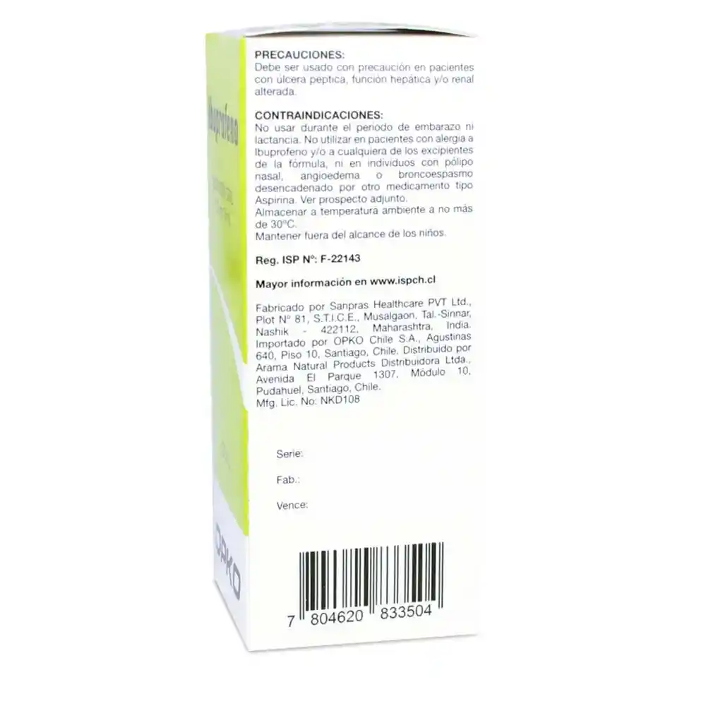 Opko Ibuprofeno Suspensión Oral (100 mg)