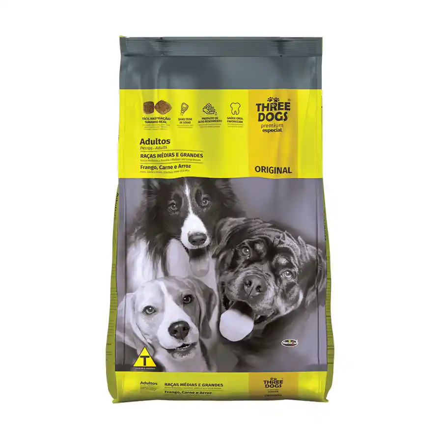 Three Alimento Para Perro Original Cachorro 10.1 Kg