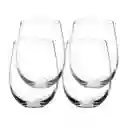 Set 4 Vasos Vidrio Vino 545 mL