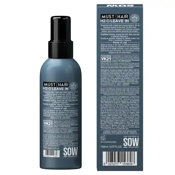 Sow Spray Must Hair H2-O Leave in