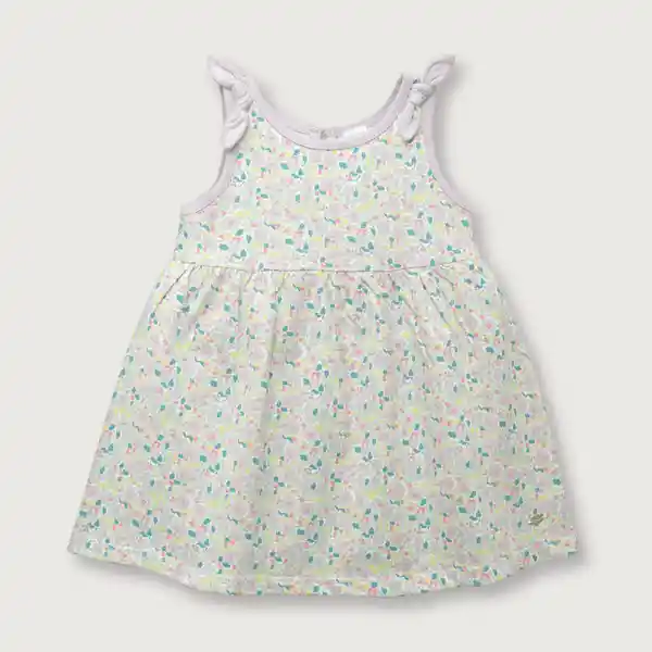 Vestido Moños Esencial de Niña Lila Talla 12M Opaline