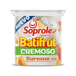 Soprole Batifrut Cremoso Yogurt Durazno