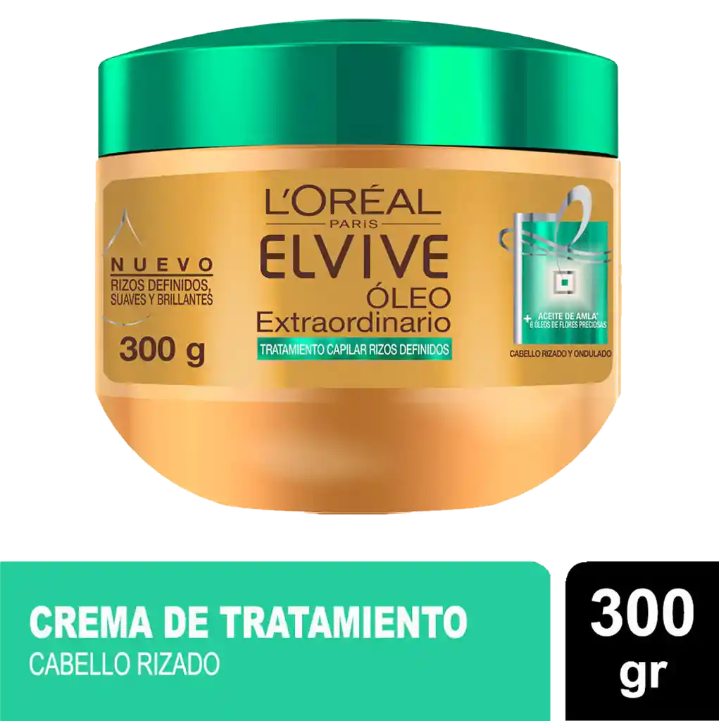 Loreal Paris-Elvive Crema Tratamiento Oleo Extra Curl