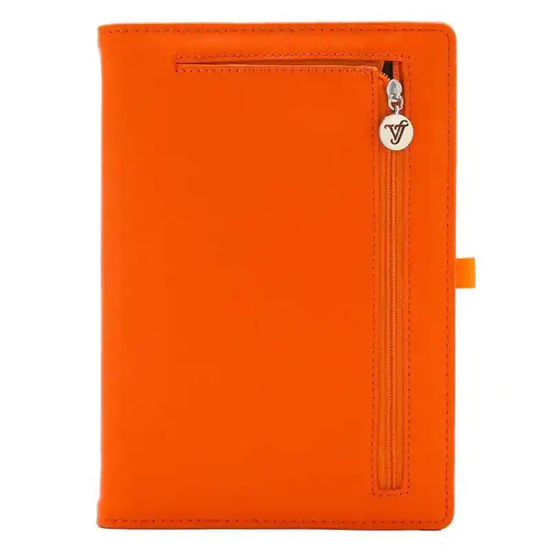 Libreta Tapa 96 Hojas Líneas Naranja 14 x 20