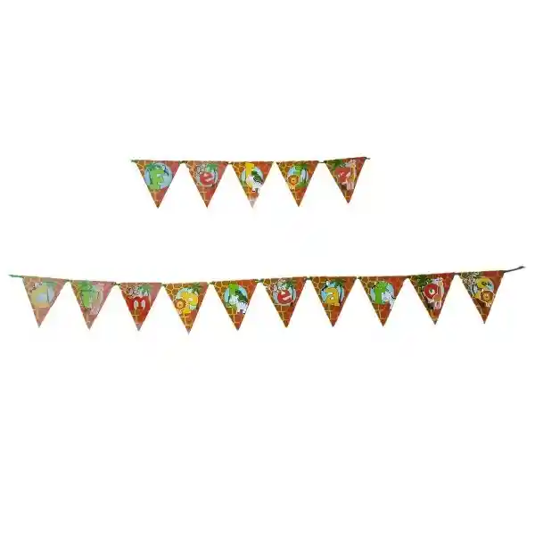 Guirnalda Banderín Feliz Cumpleaños Animalitos