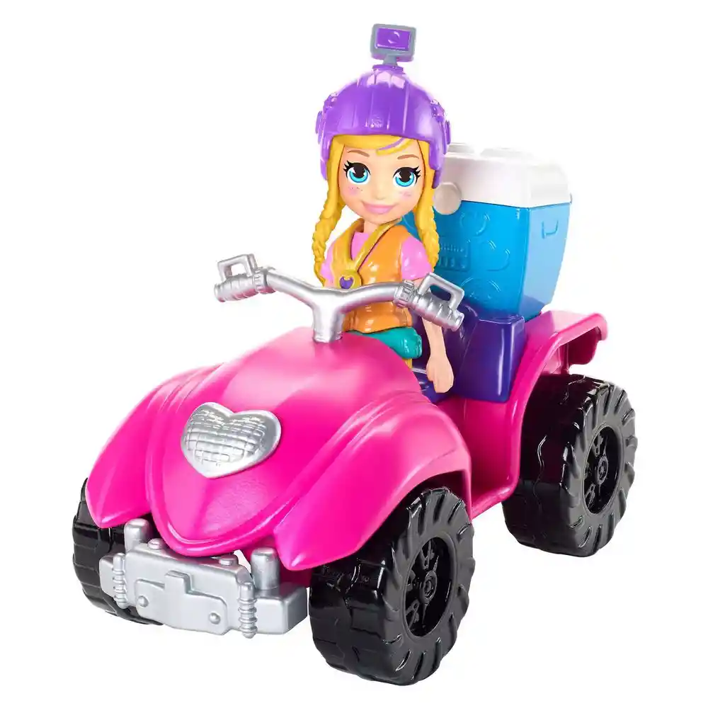 Polly Pocket Muñeca Cuatrimoto de Aventuras