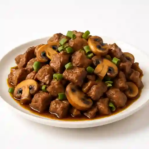Carne con champiñones