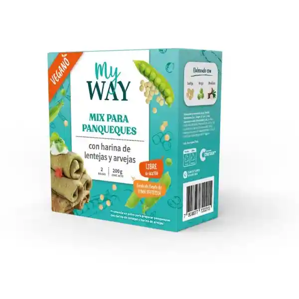 My Way Premezcla Panqueques Vegan Lenteja/Arveja